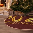 thumbnail image 5 of Balery 2025 New Year 4 Printed Christmas Tree Skirt , Merry Christmas Party Christmas Tree Decoration,Adjustable Tree Skirt-30", 5 of 6