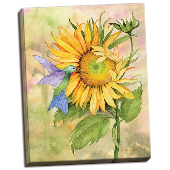 Gango Home Decor Traditional Summer Fun Bird by Kathleen Parr McKenna (Ready to Hang); One 12x16in Hand-Stretched Canvas