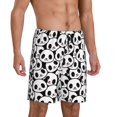 thumbnail image 2 of Fotbe Cute Panda Face Pantalones Cortos de Pijama para Hombre, Ropa de Dormir, Pantalones de Pijama Cortos para Hombre-Large, 2 of 6