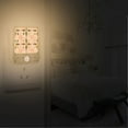 thumbnail image 2 of Yayeee 2-Pack Plug in LED Night Lights with Light Sensors Motion Detectors, Retro Black Stars, 2 of 7