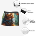 thumbnail image 3 of Pofeuu Maple Meditating Bear Print Men’s Boxer Briefs, Moisture-Wicking Underwear, Regular,Trunk-X-Large, 3 of 5