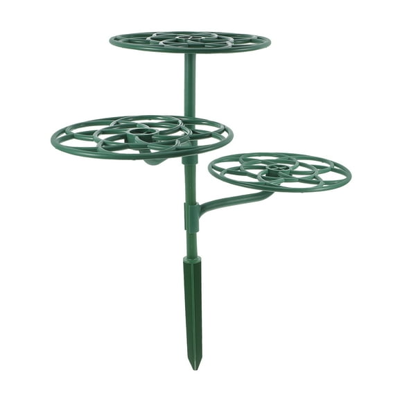 KAKOWELY Peony Support Cage 3-Layer Plant Support Trellis Garden Sunflower Support Plant Support Stakes for Climbing Plants Peonies Roses and Tomatoes Green,14.76X"X11.02"X6.1"
