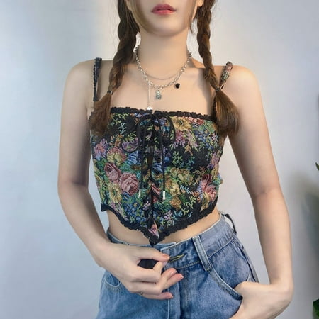 

PEONAVET Waist Trainer for Women Renaissance Lace Up Vintage Boned Bustier Corset Cosplay Costume Reversible Peasant Bodice Waist Trainer for Women Lower Belly Plus Size Postpartum Belly Band