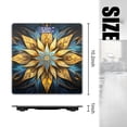 thumbnail image 2 of Bathroom Scale, Highly Accurate Digital Body Scale,Precisely Measures Weight up to 400 lbs-Symmetrical Star With Golden And Blue Leaves, 2 of 4