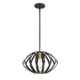 thumbnail image 3 of Trade Winds Josephine 16" Mini Pendant in Bronze Straps with Warm Brass Socket, 3 of 6