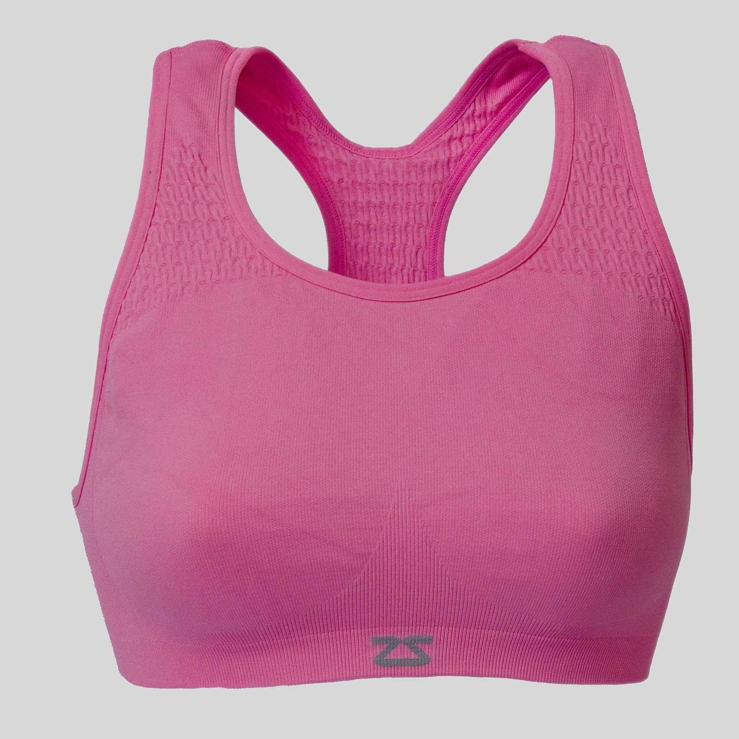magenta sports bra