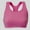 Pink, variant on Zensah Seamless Running Sport Bra-Small/Medium Pink