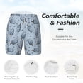 thumbnail image 5 of Balery Cute Ice Cream Mens Swim Trunks Swim Shorts for Men Quick Dry Inseam Beach Shorts with Compression Liner Pocket-Small, 5 of 9