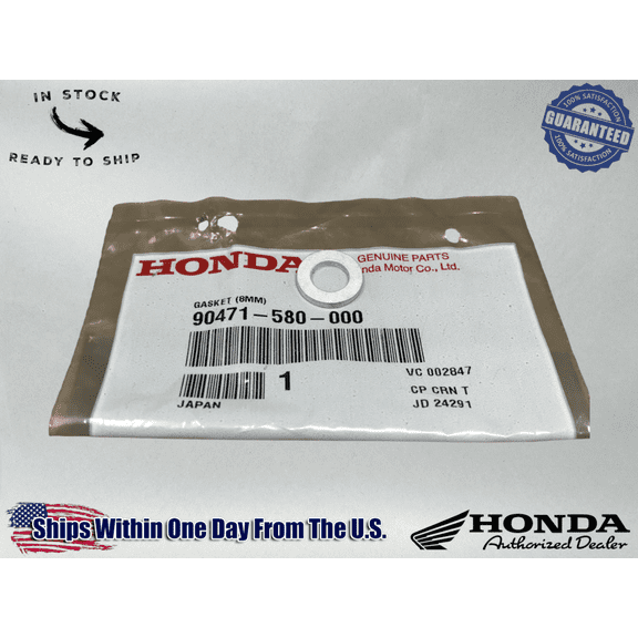 Honda OEM GASKET (8MM) 90471-580-000