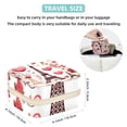 thumbnail image 5 of Valentine's Day Travel Portable Square Display Case Decorative Box Jewelry Stand Earring Holder for Girls and Women: Stores Rings, Earrings, Necklaces, Bracelets, and More, 5 of 6