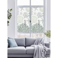 thumbnail image 4 of Static Cling Non Adhesive Window Film, Sage Green Grey Coastal Window Privacy Film Frosted, Summer Beach Coral Shell Ocean Opaque Window Coverings for Small Windows, Home, 17.7 x 39.3 Inches, 4 of 9