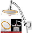 thumbnail image 2 of Cabezal de ducha de mano para baño con rociador de lluvia grande y redondo ajustable de alta presión 360 de 6 pulgadas, 2 of 5