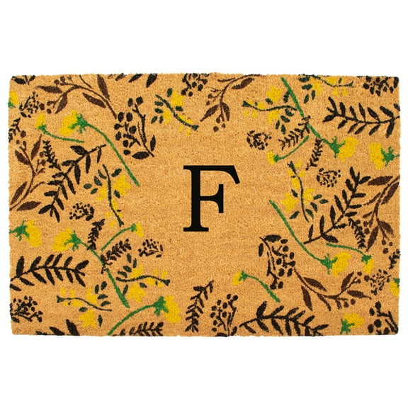 Calloway Mills Lily Bliss Monogram Doormat, 24" x 36" (Letter F)