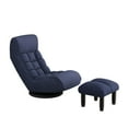 thumbnail image 2 of Dasun Floor Chair Single Sofa Reclining Chair Leisure Sofa Navy Blue, 2 of 5