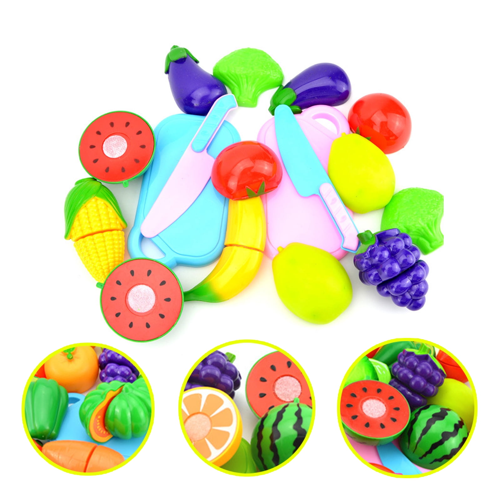 Cheers US 6Pcs/Set Play Food for Kids Kitchen Toys -Pretend Food ...