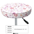 thumbnail image 4 of Kdxio Retro Floral Print Stool Covers Round,Stretch Round Bar Stool Covers Washable Bar Stool Cushion Slipcover for 12-15 Inch Chair, 4 of 7