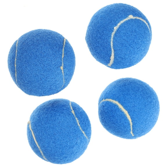 LEORX 4pcs Dog Tennis Balls Interactive Rubber Balls For Safe Pet Training Fun For And Play For Engaging Activities