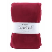 Berkshire Life LuxeLoft Blanket, Twin, Maroon