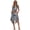 250th Patriotic Eagle Print, variant on Binienty Sleeveless Sundress with Coqui Frog Pattern, Asymmetric Hem Midi Dress with Side Pockets for Summer Outdoor Gatherings