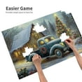 thumbnail image 4 of 1000 PCS Christmas Truck 1000 Piece Family Fun Jigsaw Puzzles,Funny Artwork For Adults,Create A Festive Atmosphere,Oil Painting Style Wooden Puzzle,Creative Activity Hobbies For Adults, 4 of 6