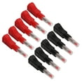 thumbnail image 3 of Loewten Banana Plug,10Pcs 4mm Banana Plugs Connectors With Retractable Sheath For Industrial Security Equipment,Stackable Banana Plug, 3 of 8