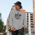 thumbnail image 2 of Feeling Kinda Idgaf-ish Today, Heather Grey Crewneck Sweatshirt, Medium, 2 of 2