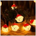 thumbnail image 2 of Linda luz de noche cadena Oso , para recámara de niños, luces de hadas de para niños, decoración de tienda de campaña(Batería)(3.20 metros y 20 luces), 2 of 5