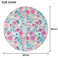 thumbnail image 6 of Pioneer Flower Round Tablecloth 60" X 60",Wrinkle Wipeable Table Cloth for Kitchen Dining Room Picnic Patio Party, 6 of 6