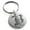 Silver, variant on Stainless Steel Letter B Initial Royal Monogram Engraved Small Medallion Circle Charm Keychain Keyring