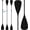 Black, variant on 2 Set of 4 Pieces SUP Paddle Board Paddle Adjustable Lightweight Stand up 2 Use Oar for Paddleboard Kayak Boat Aluminum Alloy Shaft Detachable Floating Oars