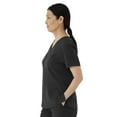 thumbnail image 4 of ave. Lex Women's Three Pocket V-Neck Tunic Scrub Top in Black, M, 4 of 6
