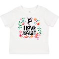 thumbnail image 3 of Inktastic Ballerina Dancer I Love Ballet Girls Toddler T-Shirt, 3 of 5