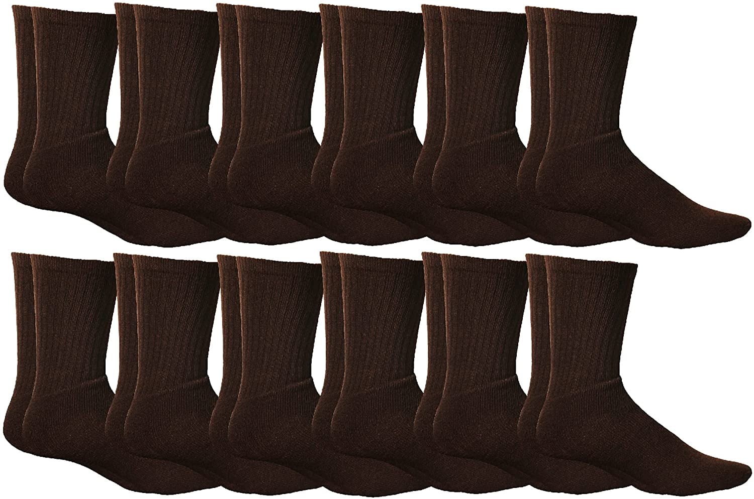 SOCKS'NBULK Thermal Diabetic Crew Socks For Unisex, Soft Marled