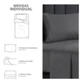 thumbnail image 2 of Juego De Sábanas Frescas Mainstays Individual Cool Gris, 2 of 4
