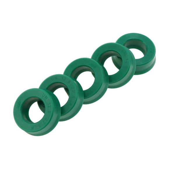 Unique Bargains Sello de Aceite Universal Labio UN 12.5x22.5x8mm Alta Presión TPU Verde 5 Pcs