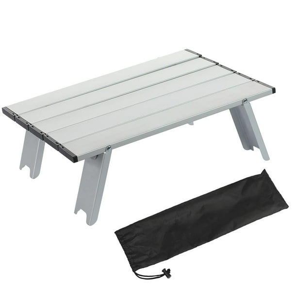Mesa plegable pequeña para exteriores, portátil de aleación de aluminio para acampar BuyWeek Exterior