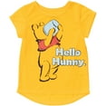 thumbnail image 2 of Disney Winnie the Pooh Little Girls T-Shirt French Terry Shorts blue / yellow 4, 2 of 5