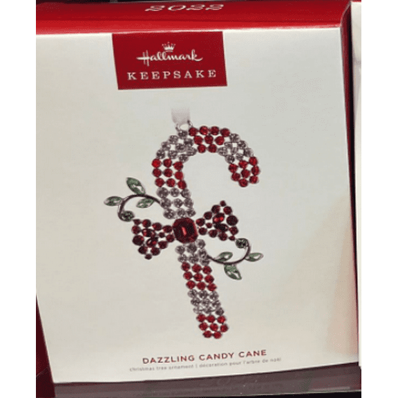 2022 Dazzling Candy Cane (Candy Cane) Hallmark Keepsake Christmas Tree Ornaments QGO2603