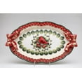 thumbnail image 4 of Ceramic Christmas Robin Bird Tray 17.875x11  Mom Kitchen, 4 of 6