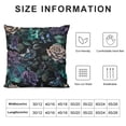 thumbnail image 6 of HENGT Throw Pillow Covers Watercolor with Flowers Rose Iris and Hibiscus Accent Bloom Perfume Art Artwork Beautiful Beauty for Living Room Bedroom Sofa Set of 2, 6 of 6
