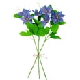 thumbnail image 4 of Northlight Real Touch™ Blue Artificial Lotus Floral Sprays, Set of 6 - 25", 4 of 9