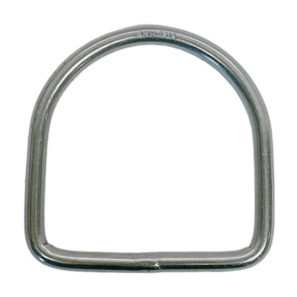 Marine Stainless Steel 1/4" D-Ring Welded, 48mm Height 500 Lbs WLL Sailing 4 Pcs