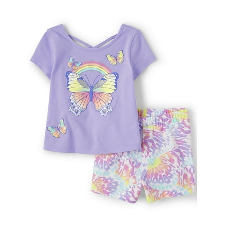 The Children's Place Toddler Girl Crossback Tee Set, Sizes 12M-5T