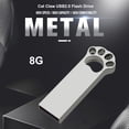thumbnail image 2 of USB 2.0 Pendrive Metal Cat Paw USB Flash Drive con orificio para llavero (8GB), 2 of 9