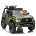 thumbnail image 3 of Ride on Truck Cars for Boys & Girls, 12V Toyota Tacoma Kids Ride on Toy with Remote Control, Green, 3 of 15