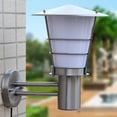 thumbnail image 4 of FSLiving White PMMA Upward Wall Lamp with Auto Timer IP54 with UL Waterproof Plug-in Cord Terrace Light Industrial Barn Sconce Terrace Lights for Outdoor/Indoor Wall Light - 1 Light, 4 of 7
