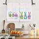 thumbnail image 4 of Decoraciones de Pascua, juego de 2 paños de cocina/toallas de mano con temática de Pascua, paños de cocina absorbentes de 25,9 x 17,7 pulgadas/paños de cocina adecuados para cocinar y hornear, toallas, 4 of 6