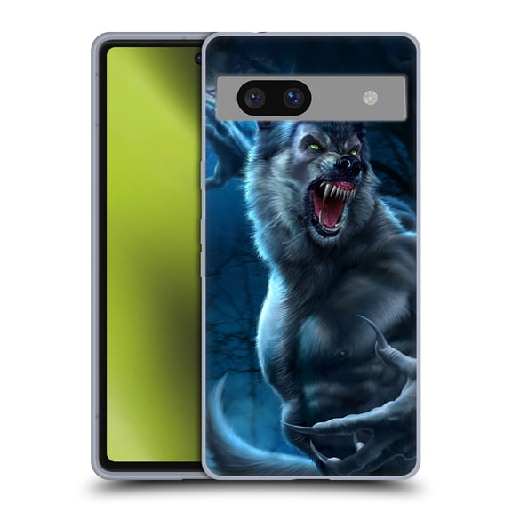 Head Case Designs Officially Licensed Tom Wood Horror Werewolf Soft Gel Case Compatible with Google Pixel 7a