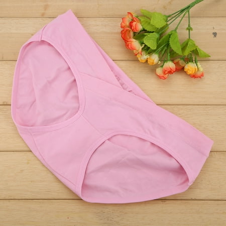 

Woman Underpants ，Cotton Breathable U Shaped Low Waistline Pregnant Underwear Ladies Soft Multipack