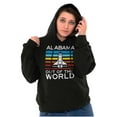 thumbnail image 4 of Alabama AL Out Of This World Rocket Unisex Plus Fleece Graphic Hoodie Brisco Brands 2X, 4 of 5